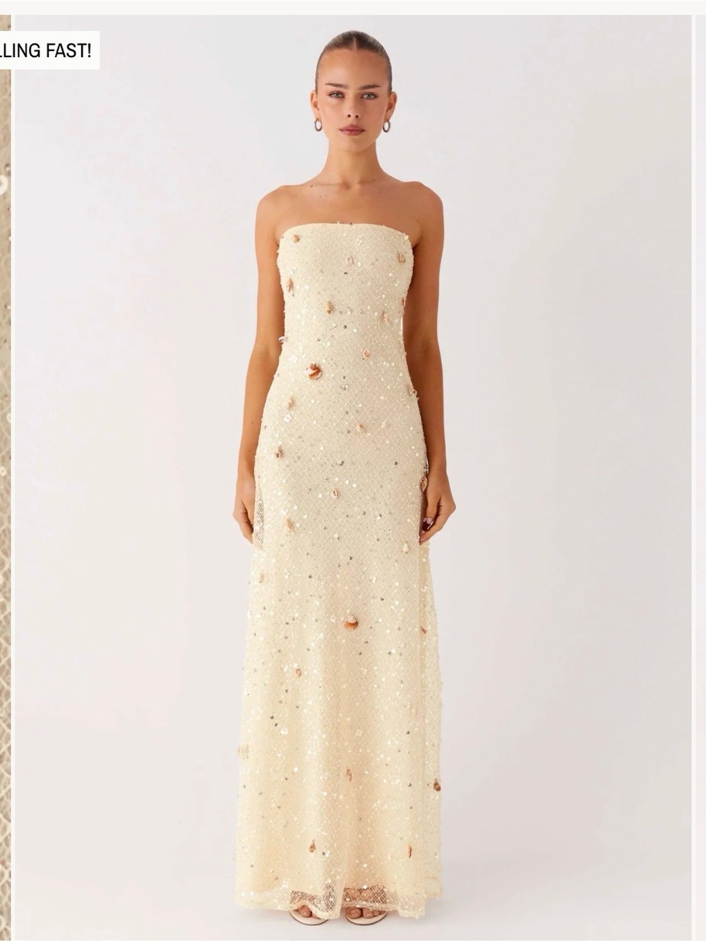 Orelli Shell Sequin Knit Maxi Dress